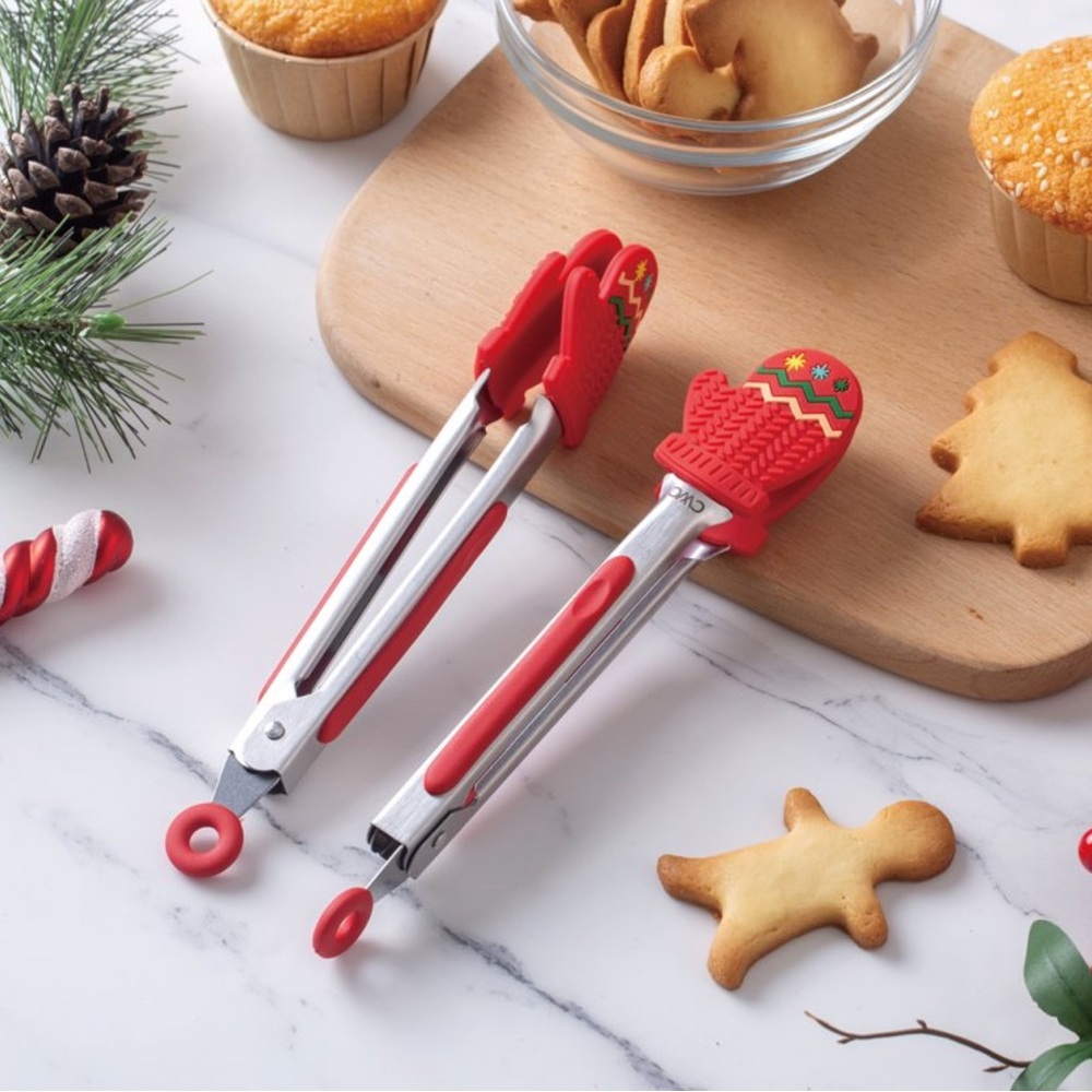 CWC Red Mini Mitten Tongs Set - Picture 2 of 4